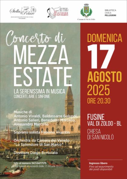 Concerto di mezza estate - 17 agosto Concerto di mezza estate - 17 agosto